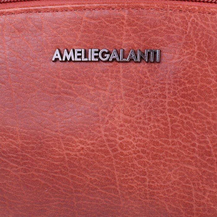 Міні-сумка зі шкірозамінника AMELIE GALANTI A991340-red-brown купити недорого в Ти Купи