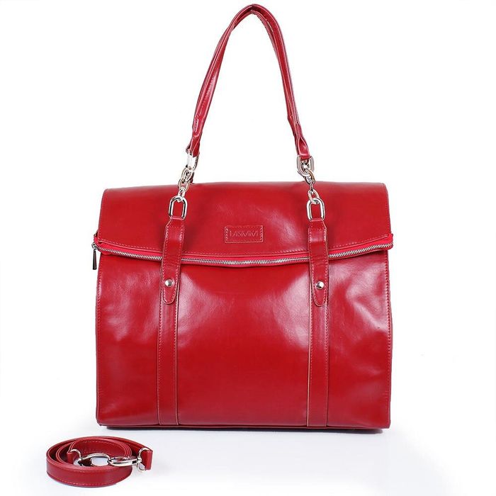 Повседневно-дорожная сумка из кожзаменителя LASKARA LK10200-red купить недорого в Ты Купи