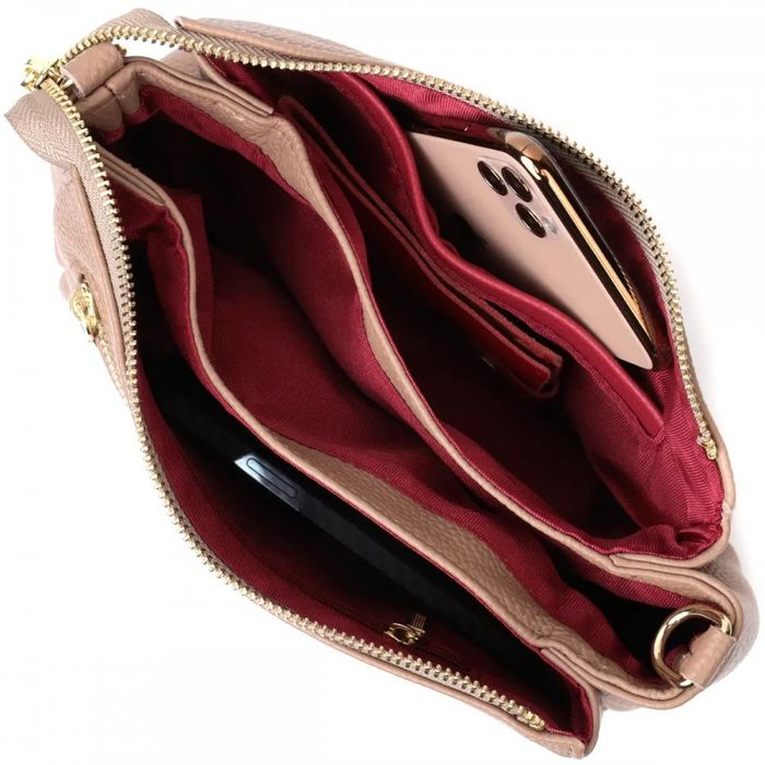 Молодежная женская кожаная сумка через плечо Vintage 22289 купить недорого в Ты Купи