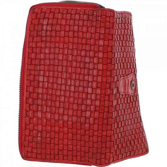 Женский кожаный кошелек Ashwood D84 Red купить недорого в Ты Купи