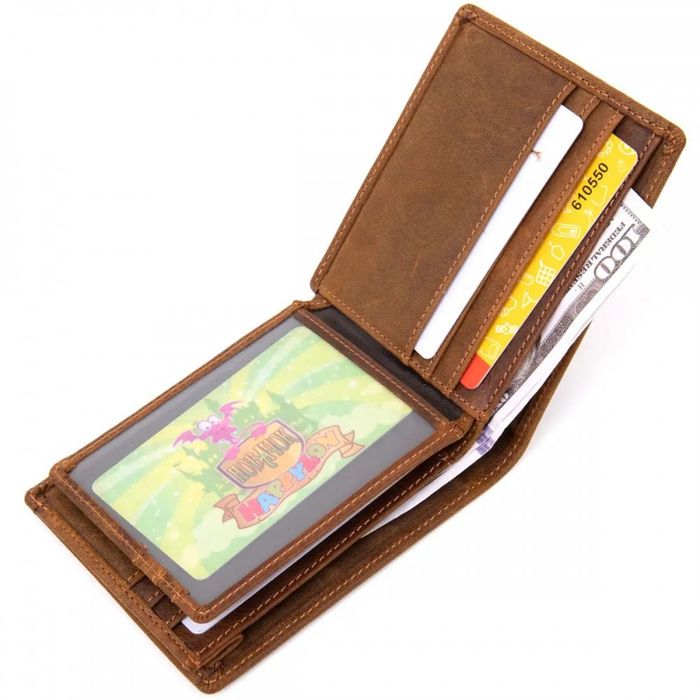 Чоловічий шкіряний гаманець Vintage 20421 купити недорого в Ти Купи