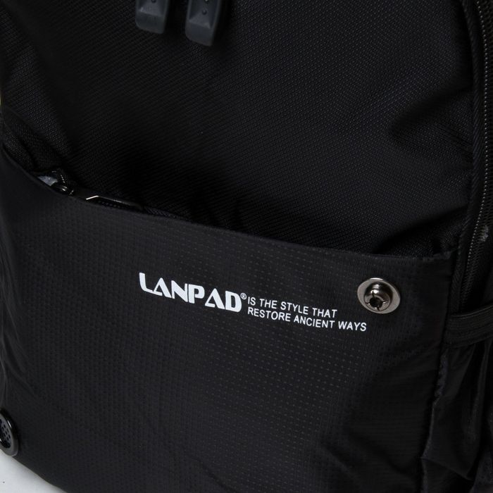 Чоловічий рюкзак нейлону Lanpad 8380 Чорний купити недорого в Ти Купи