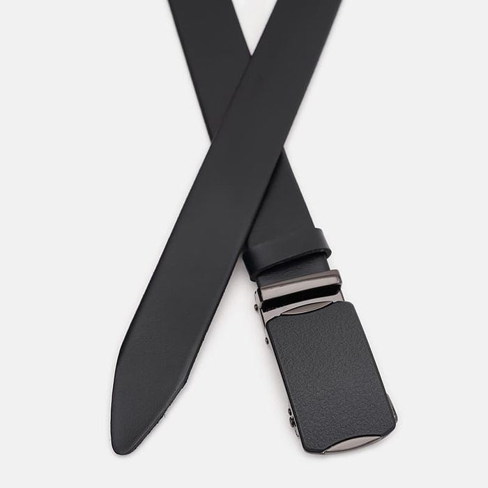 Мужской кожаный ремень Borsa Leather 125v1genav31-black купить недорого в Ты Купи