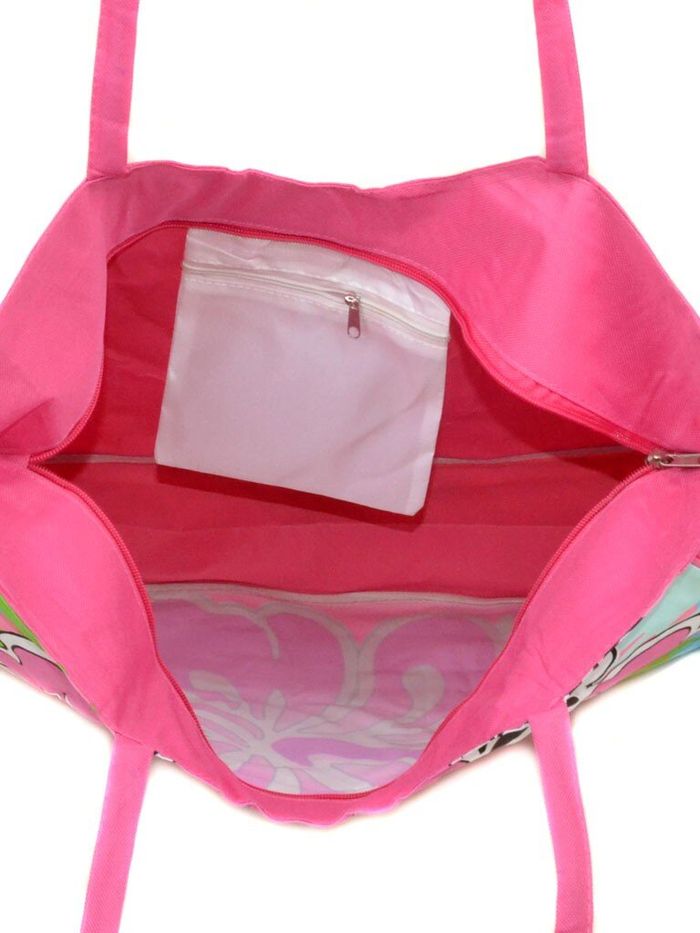 Женская розовая Летняя пляжная сумка Podium /1331 pink купить недорого в Ты Купи
