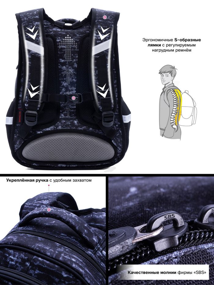Рюкзак шкільний для хлопчиків SkyName R2-177 купити недорого в Ти Купи