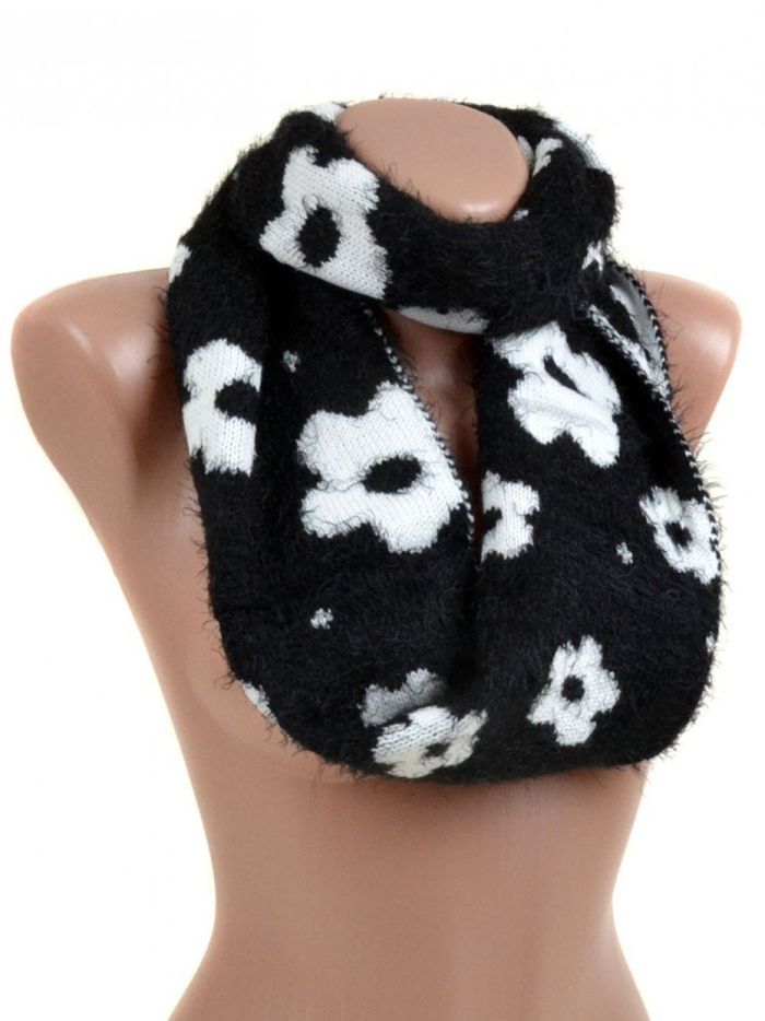 Жіночий шарф-хомут віскоза M0449 black купити недорого в Ти Купи