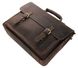 Чоловічий шкіряний портфель Vintage 14246 Темно-коричневий