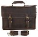 Чоловічий шкіряний портфель Vintage 14246 Темно-коричневий