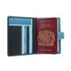 Шкіряна обкладинка для паспорта Visconti rb75 blue m