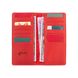 Кожаный бумажник Hi Art WP-02 Shabby Red Berry Mehendi Classic Красный