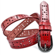 Женский кожаный ремень Weatro nwzh-30k-0046 Красный