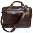 Чоловіча шкіряна сумка Vintage 14152 Темно-коричневий