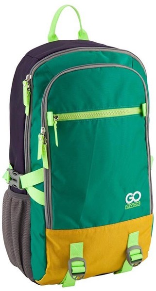 Рюкзак GoPack 48х28х16 см 21 л зелено-желтый (GO18-130L-2) купить недорого в Ты Купи