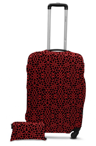 Захисний чохол для валізи Coverbag павутина червона L купити недорого в Ти Купи
