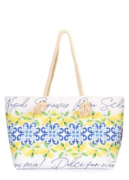 Летняя тканевая сумка POOLPARTY bella-majolica купить недорого в Ты Купи