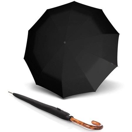 Зонт-трость полуавтомат Knirps T.771 Black Kn96 3771 1000 купить недорого в Ты Купи