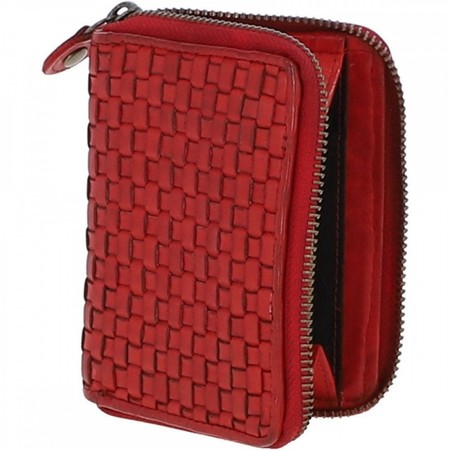 Жіночий шкіряний гаманець Ashwood D80 червоний купити недорого в Ти Купи