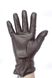 Темно-коричневые кожаные женские перчатки Shust Gloves M