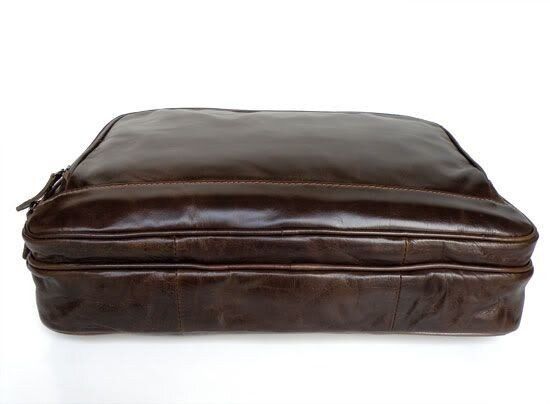 Чоловіча шкіряна сумка Vintage 14152 Темно-коричневий купити недорого в Ти Купи