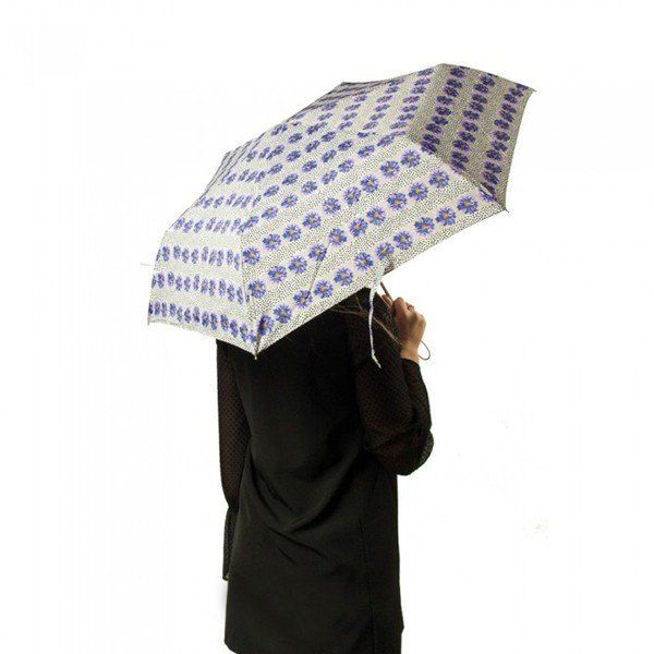 Женский механический зонт Fulton Superslim-2 L553 - Tropical Stripe купить недорого в Ты Купи