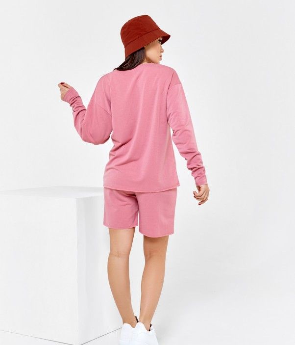 Спортивний костюм ISSA PLUS 12543 S рожевий купити недорого в Ти Купи