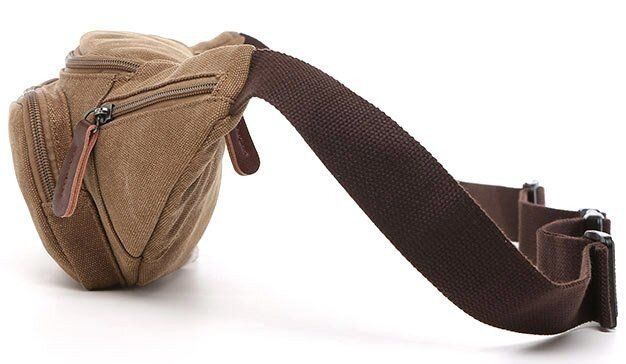 Мужская текстильная сумка на пояс Vintage 20176 купить недорого в Ты Купи
