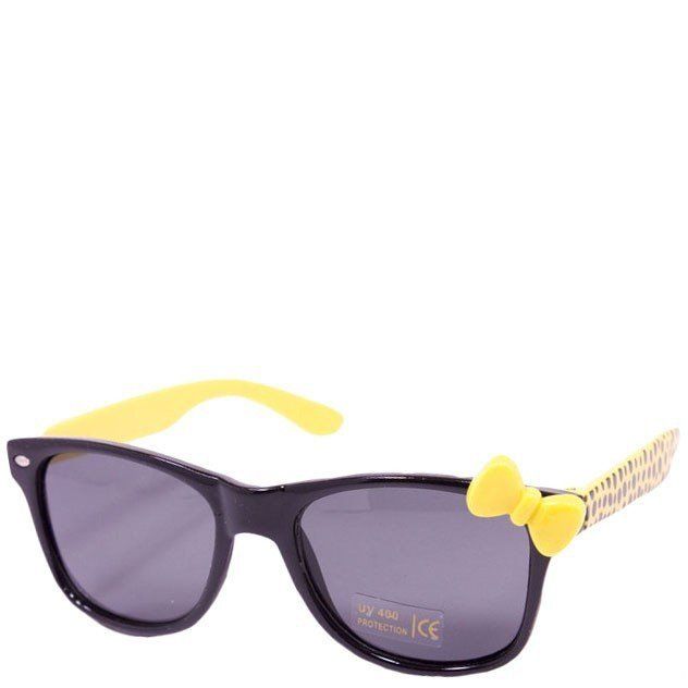 Дитячі сонцезахисні окуляри з бантиком 9902-4 купити недорого в Ти Купи