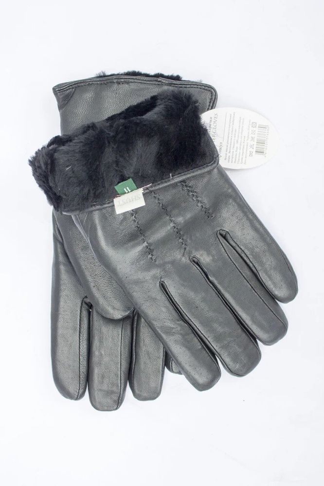 Рукавички чоловічі чорні шкіряні 313s1 S Shust Gloves купити недорого в Ти Купи