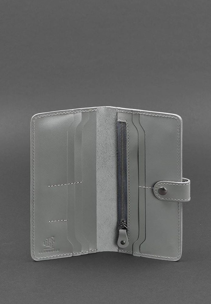 Жіночий шкіряний гаманець 7,0 сірий BN-PM-7-тінь купити недорого в Ти Купи