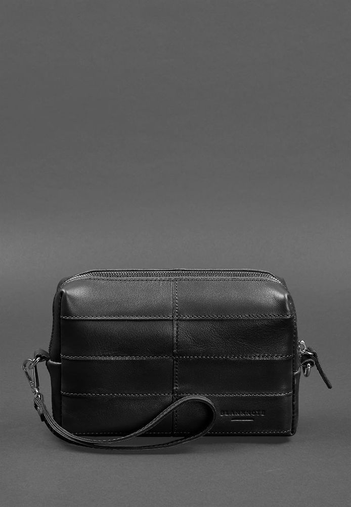 Жіноча шкіряна косметична сумка 3.1 Чорний Krast BN-CB-3-1-G купити недорого в Ти Купи