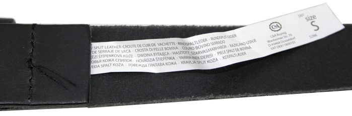 Женский кожаный ремень C&A, Германия 1093547 черный купить недорого в Ты Купи