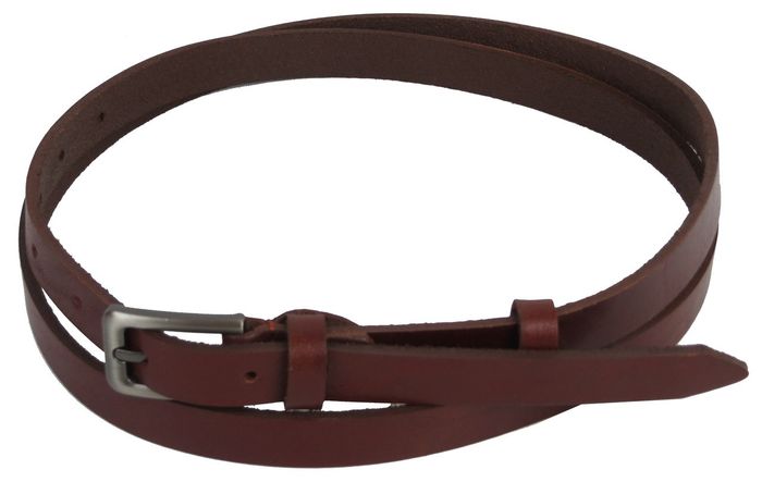 Женский кожаный ремень Skipper 1410-15 коричневый купить недорого в Ты Купи
