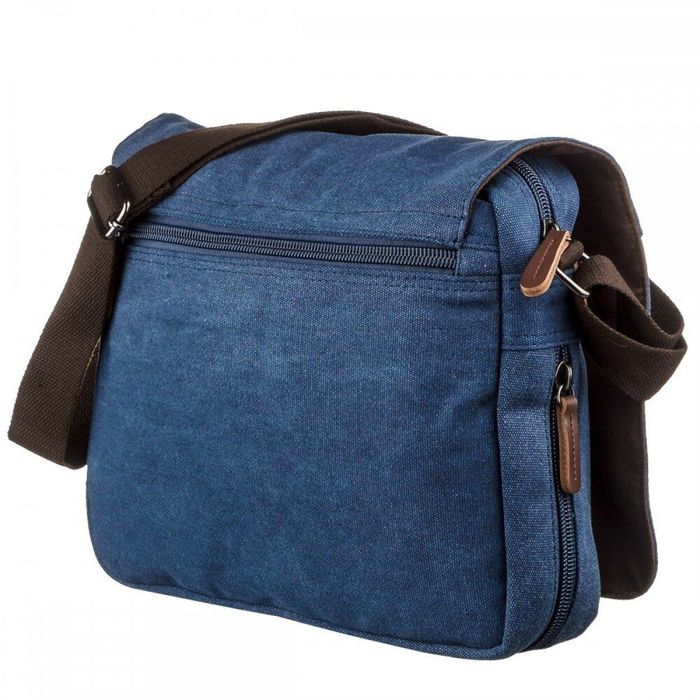 Чоловіча текстильна синя сумка Vintage 20189 купити недорого в Ти Купи
