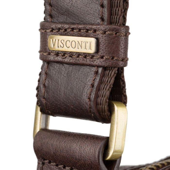 Шкіряна шкіряна сумка Visconti ML40 Riley (коричневий) купити недорого в Ти Купи