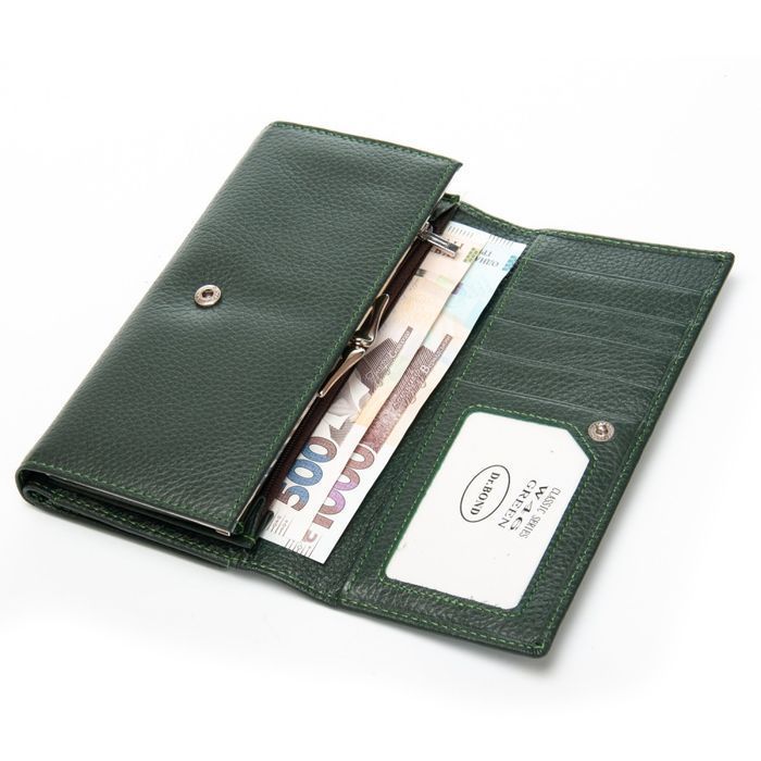 Женский кожаный кошелек Bright DR. BOND W46 green купить недорого в Ты Купи