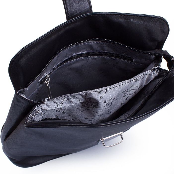 Жіноча шкіряна чорна сумка TUNONA SK2417-2 купити недорого в Ти Купи