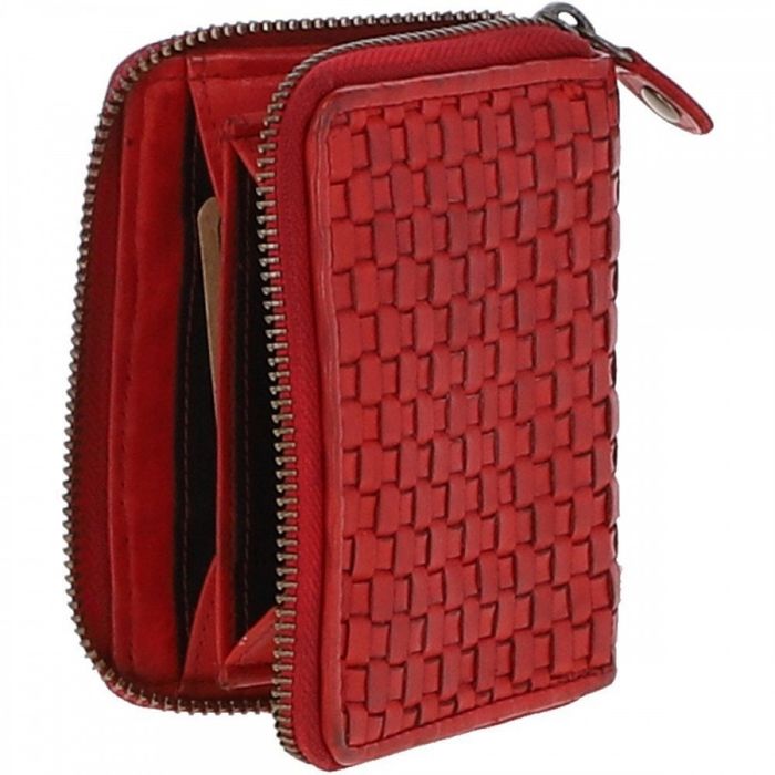 Женский кожаный кошелек Ashwood D80 Red купить недорого в Ты Купи