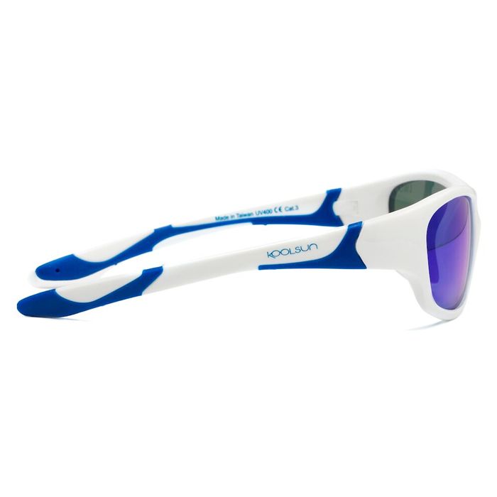 Детские солнцезащитные очки Koolsun бело-голубой серии Sport 3+ (KS-SPWHSH003) купить недорого в Ты Купи