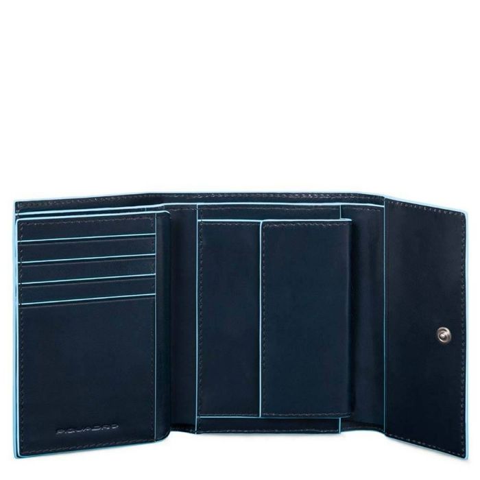 Кожаный кошелек Piquadro Blue Square (B2) PD4145B2R_BLU2 купить недорого в Ты Купи