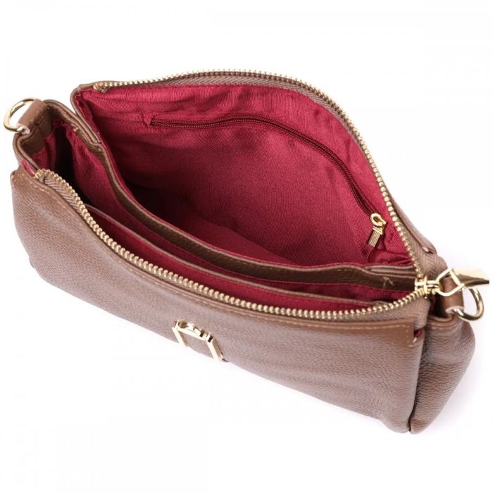 Молодіжна жіноча шкіряна сумка через плече Vintage 22288 купити недорого в Ти Купи
