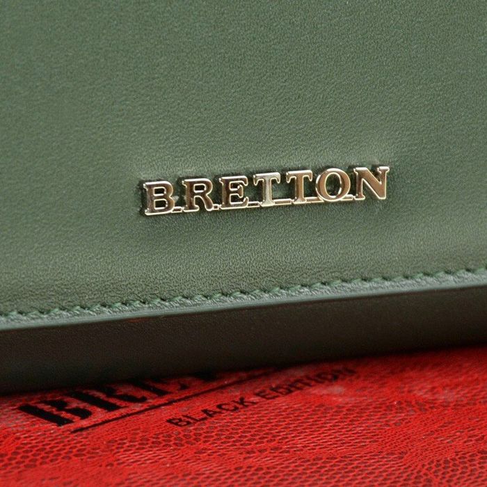 Кожаный кошелек Color Bretton W7232 green купить недорого в Ты Купи