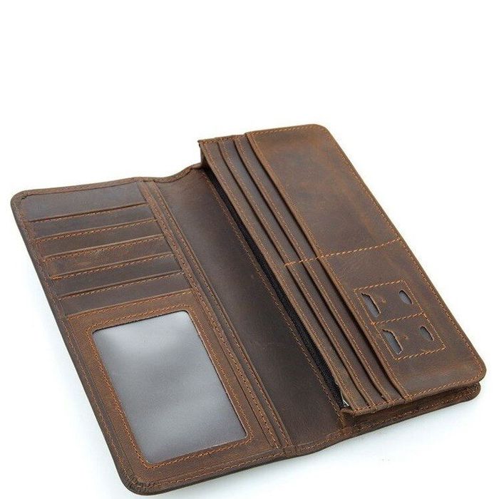 Чоловічий шкіряний гаманець Vintage 14376 Коричневий купити недорого в Ти Купи