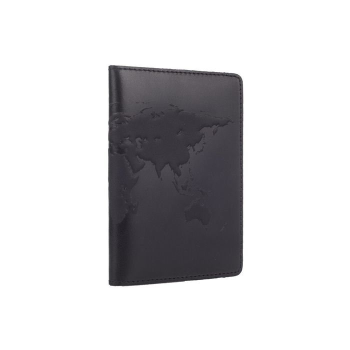 Черная обложка для паспорта из кожи HiArt PC-02-S19-4205-T001 Черный купить недорого в Ты Купи