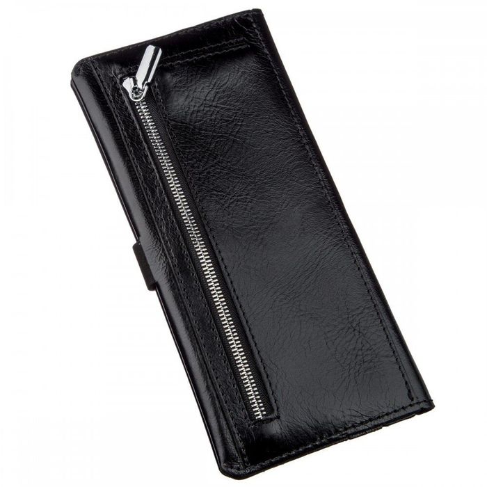 Чоловічий гаманець зі шкіри Алькор SHVIGEL 16204 Чорний купити недорого в Ти Купи