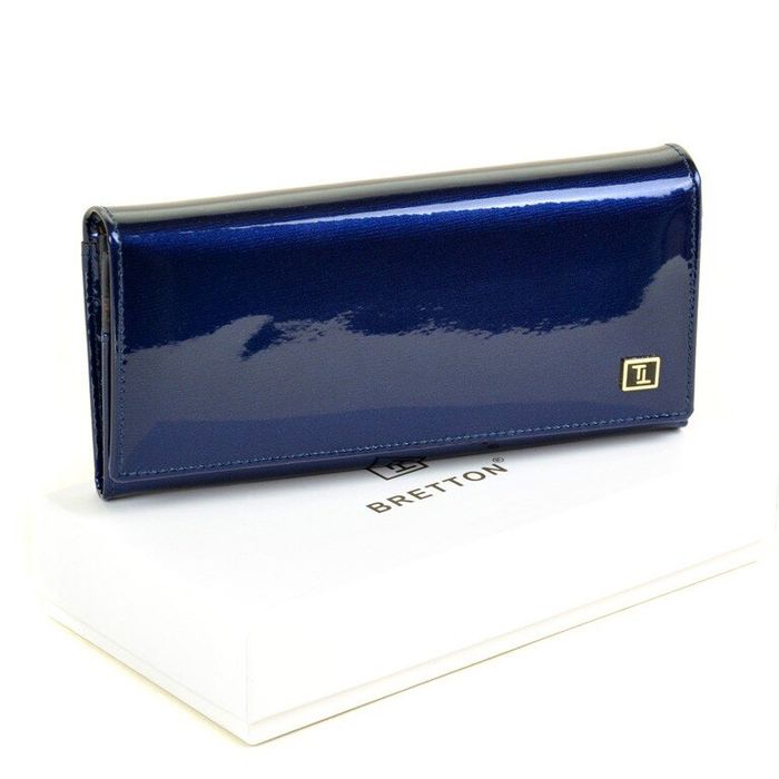 Жіночий гаманець з натуральної шкіри BRETTON W1-V dark-blue купити недорого в Ти Купи