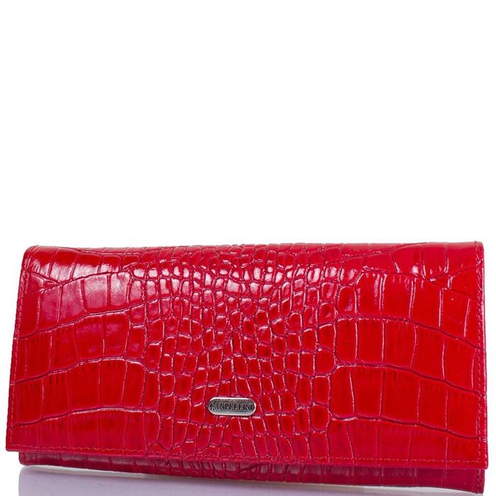 Женский кожаный красный кошелек CANPELLINI SHI2037-142 купить недорого в Ты Купи