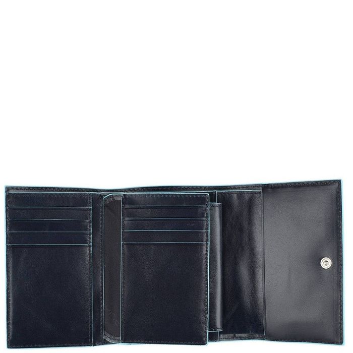 Шкіряний гаманець Piquadro Blue Square (B2) PD4145B2R_BLU2 купити недорого в Ти Купи