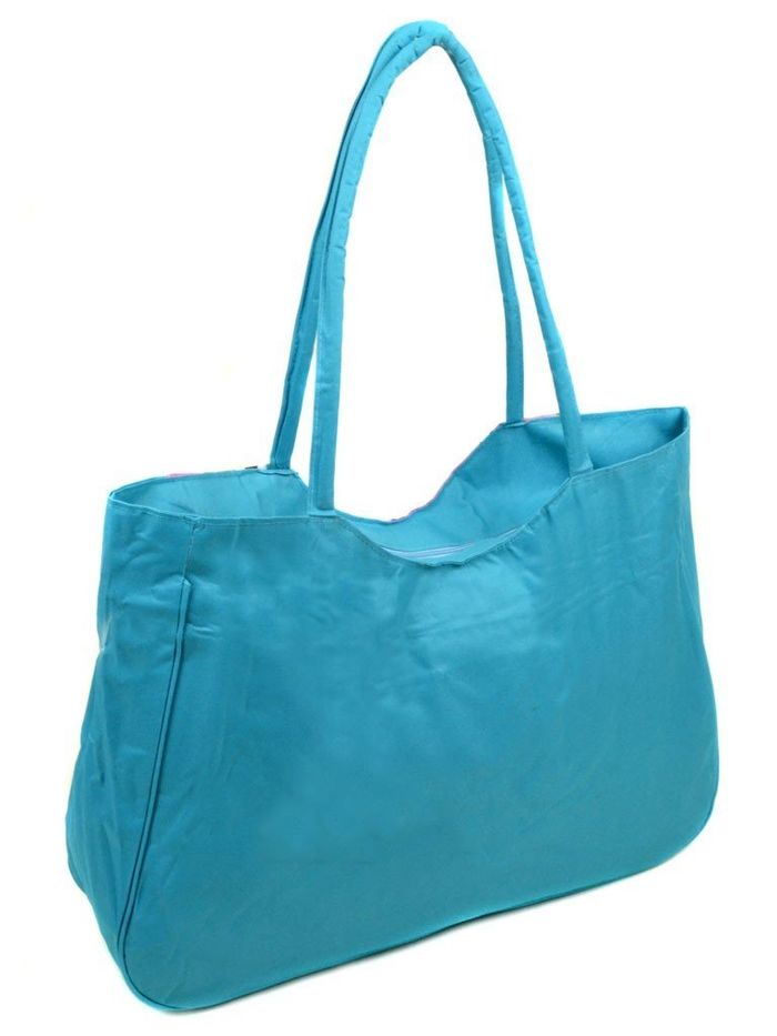 Жіноча блакитна пляжна сумка Podium / 1331 blue купити недорого в Ти Купи