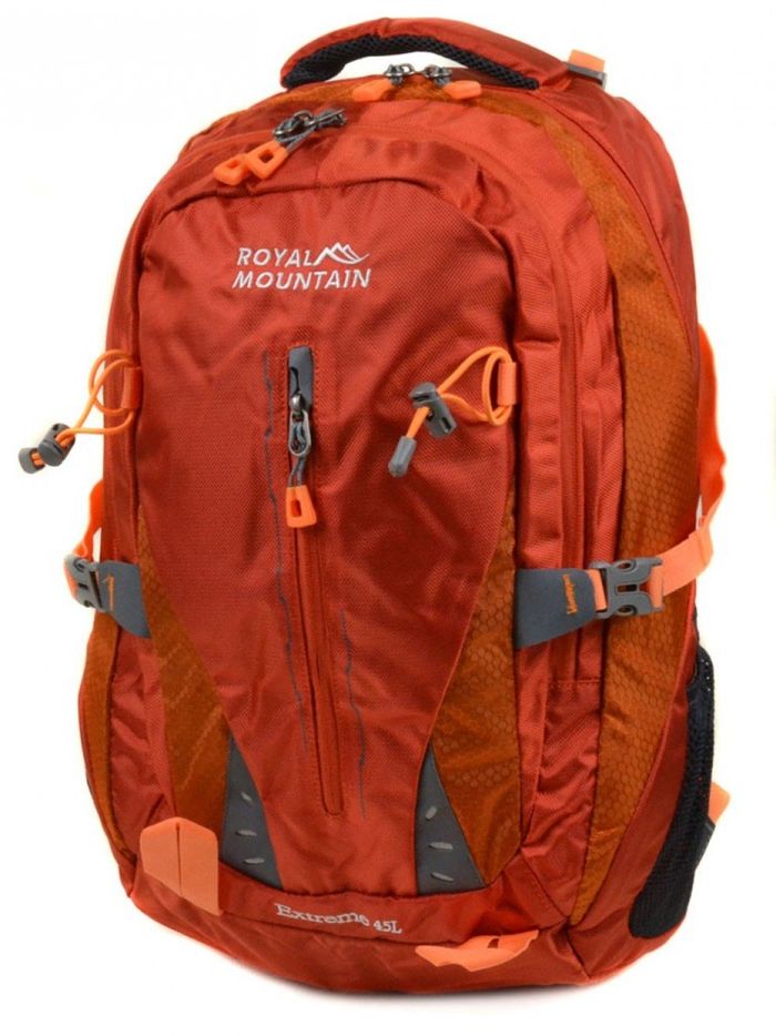 Помаранчевий чоловічий туристичний рюкзак з нейлону Royal Mountain 8437 orange купити недорого в Ти Купи