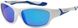Дитячі сонцезахисні окуляри Koolsun біло-блакитний серії Sport 3+ (KS-SPWHSH003)